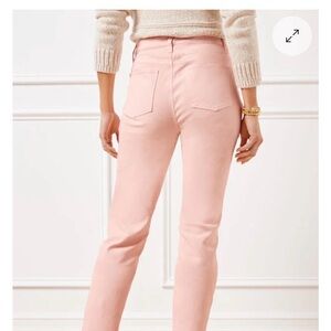 NWT Talbots Pink Slim Ankle Jeans 16P